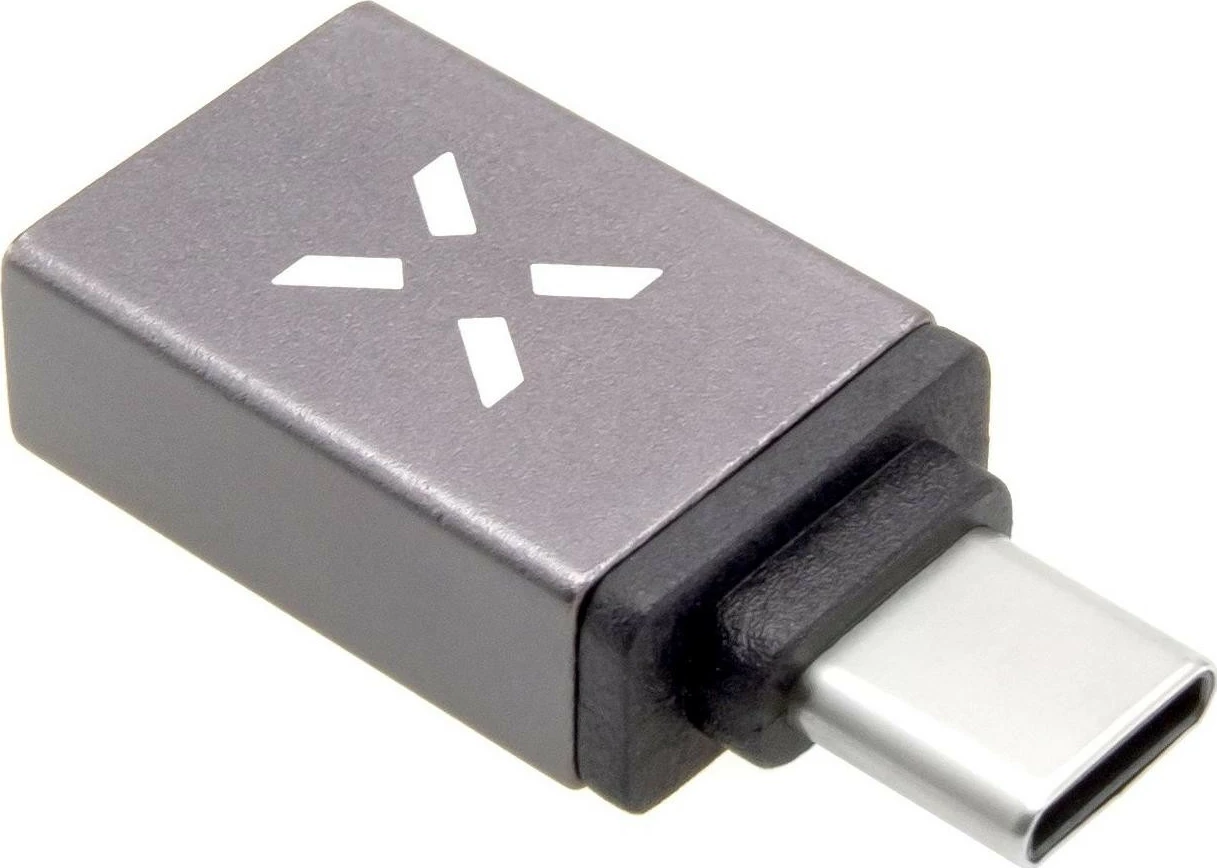 Adapter Fixed USB-A në USB-C, gri