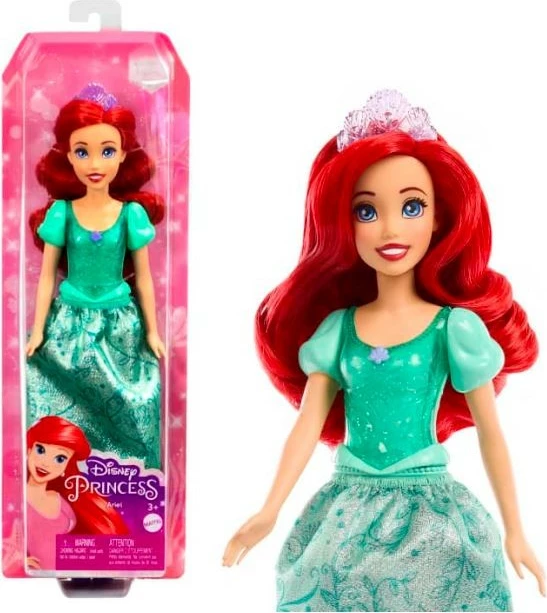 Kukull Disney Princess Ariel Mattel HLW02/HLW10, me fustan të gjelbër
