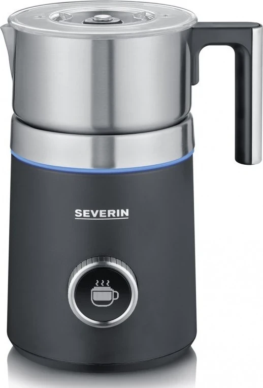 Shkumues qumështi Severin SM 3587, 700 ml, ngjyrë zezë-argjend
