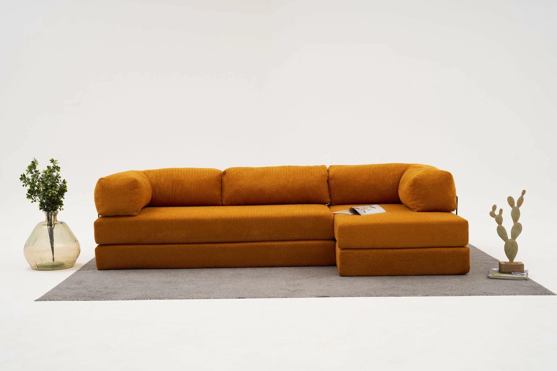Këndsofa Atelier del Sofa, Comfort, portokalli