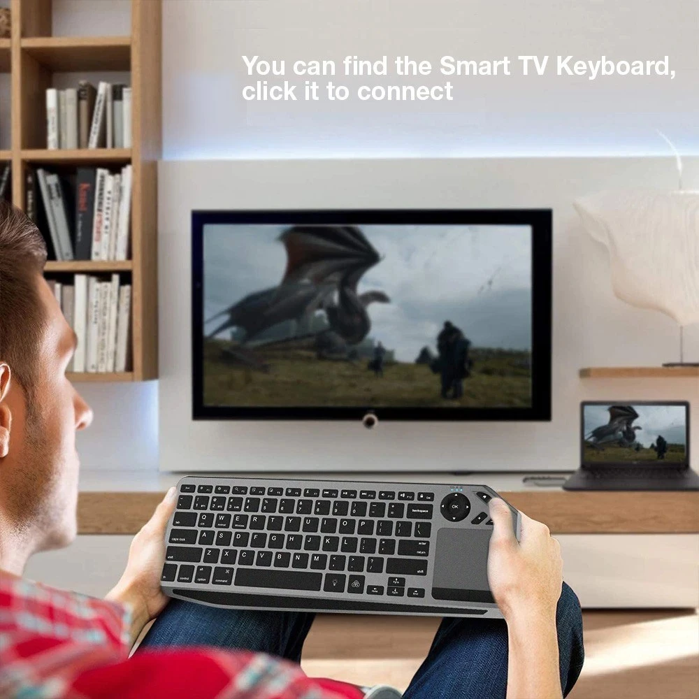 Tastierë TECHly ICTB9801TB, RF Wireless + Bluetooth, QWERTY US English, E zezë