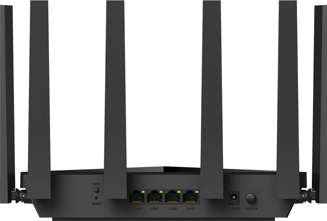 Router mesh Cudy BE11000, Wi-Fi 7, Tri-Band, 2.5G, 6 antena, e zezë