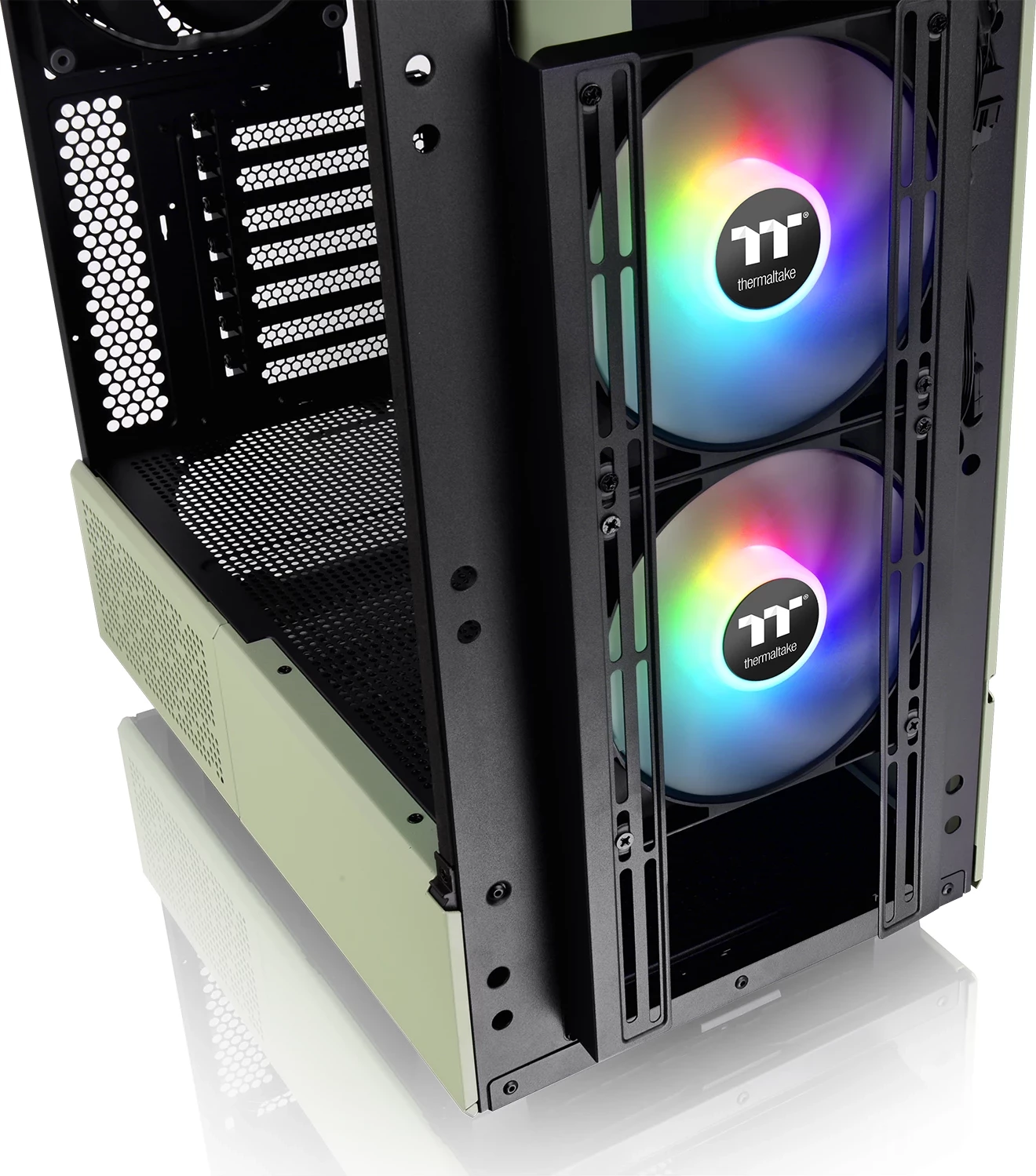 Kasë Thermaltake Ceres 300 TG ARGB, Midi Tower, Matcha Green