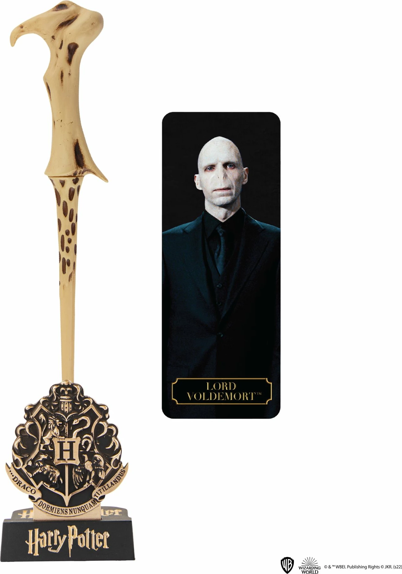 Stilolaps Cinereplicas Lord Voldemort (Harry Potter) 25.2 cm, set me mbajtëse dhe badge (në kuti)