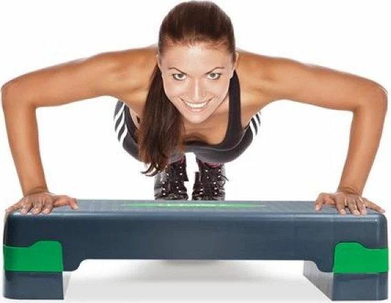 Step aerobiku HMS, gjelbër/gri