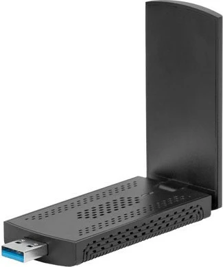 Adapter WiFi Lanberg NC-3000-WI, USB 3.0, AX3000, tri-bend, 2 antena të brendshme, i zi