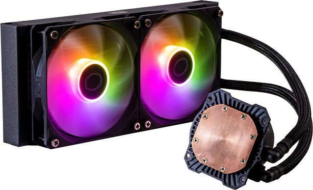 Kasë ftohje me ujë Cooler Master MasterLiquid 240L Core ARGB, 2x120mm, për CPU, me drita ARGB