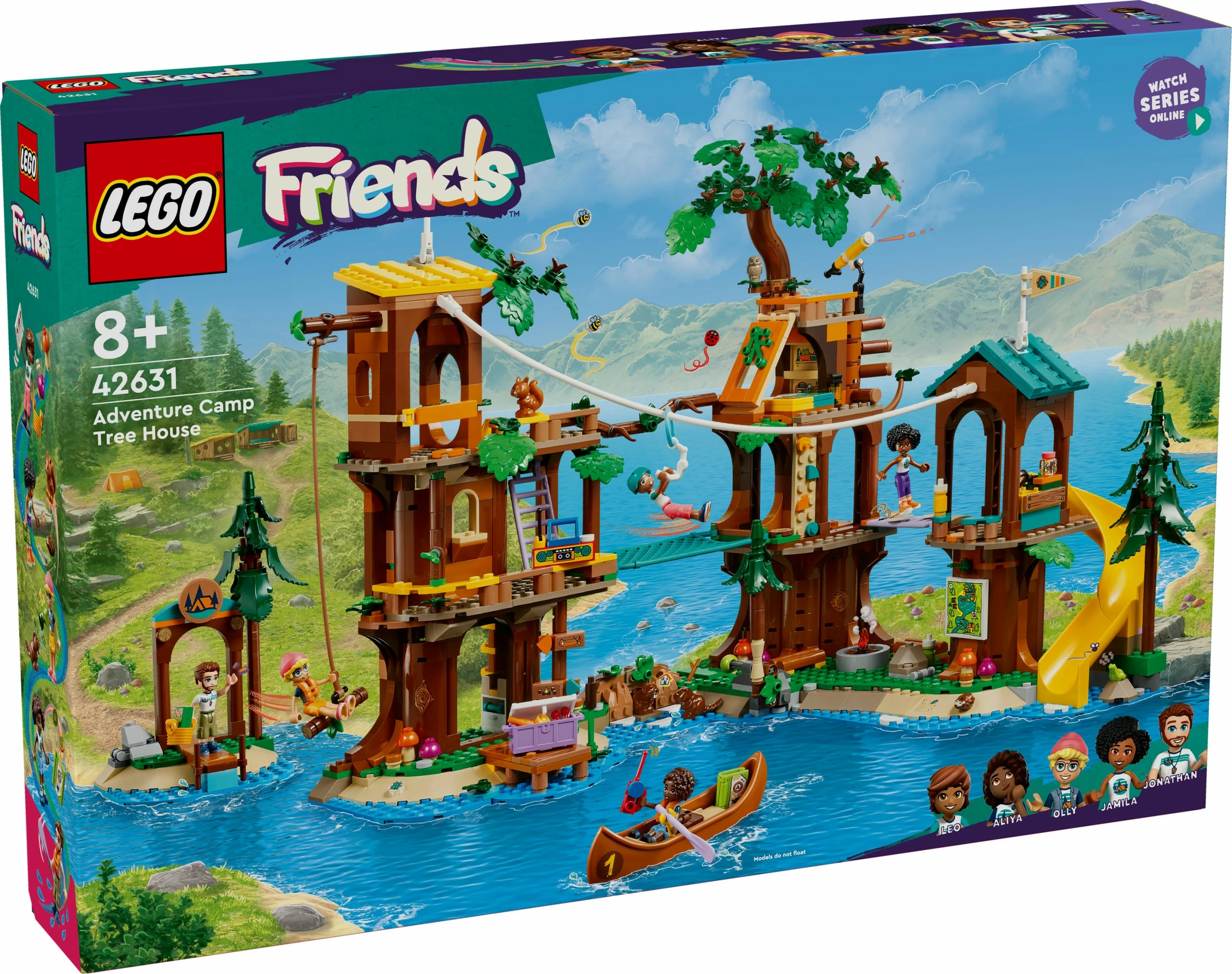 Set ndërtimi LEGO Friends 42631, Adventure Camp Tree House, multikolor