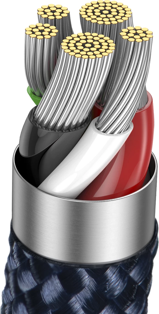 Kabllo Baseus Explorer USB-C në Lightning, 1m, 20W, Kaltër