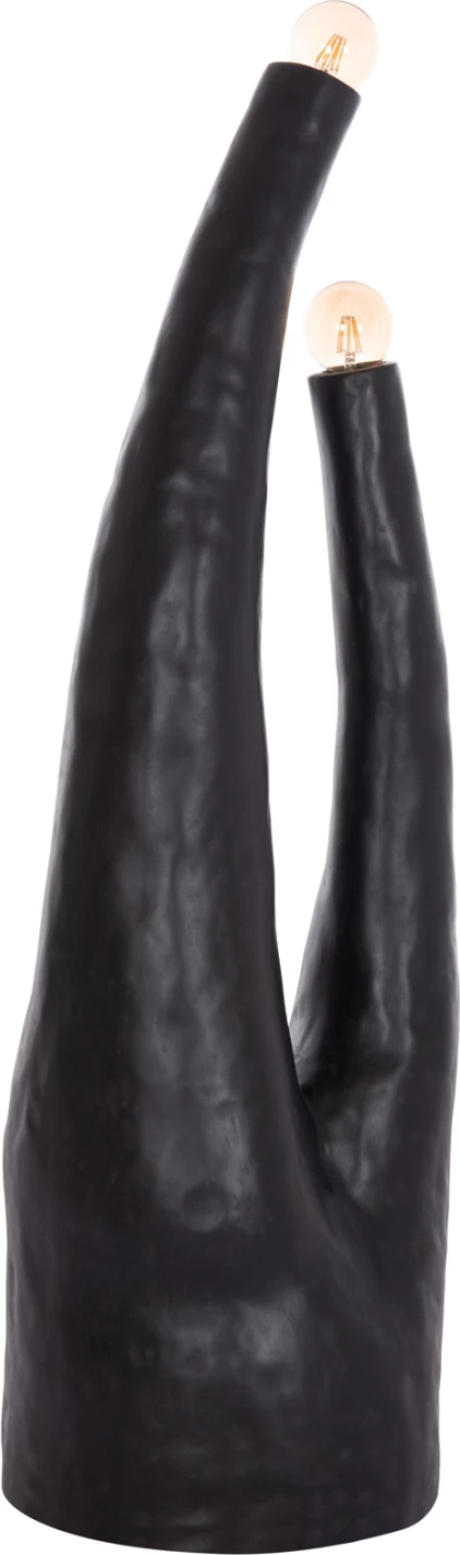 Llambë dyshemeje dekorative TUSKEN, fibër-cement, e zezë, FH4702.01, 50x43x145cm