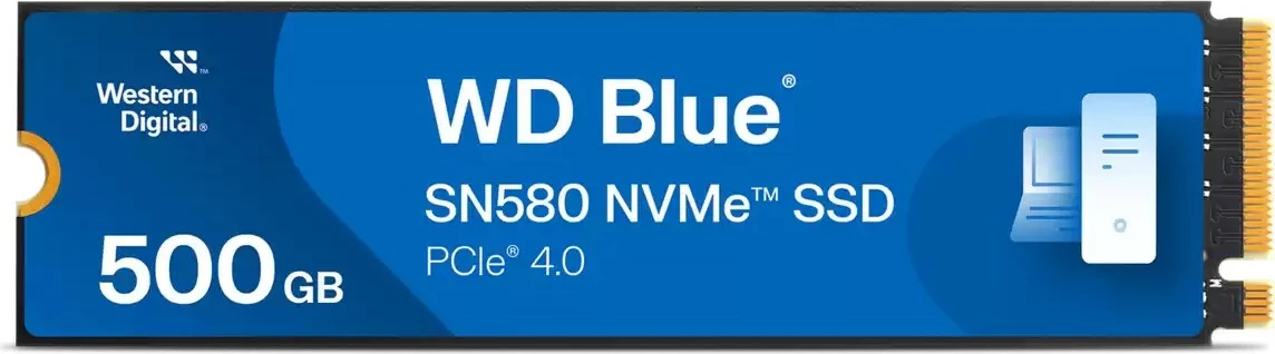 SSD Western Digital Blue SN580, 500 GB, M.2, 4000 MB/s