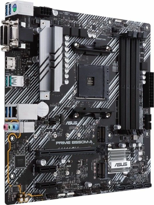 Pllakë amë Asus PRIME B550M-A, chipset AMD B550, mATX, DDR4 deri 128GB