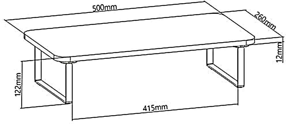 Mbajtës monitori/laptopi Maclean MC-933, deri 32", 20 kg, i zi