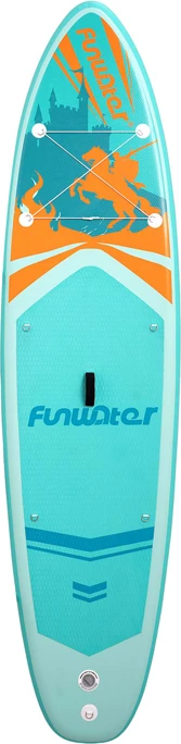 Dërrasë SUP e fryshme FunWater SUPFW70A 350×86×15 cm, turkeze, set me aksesorë