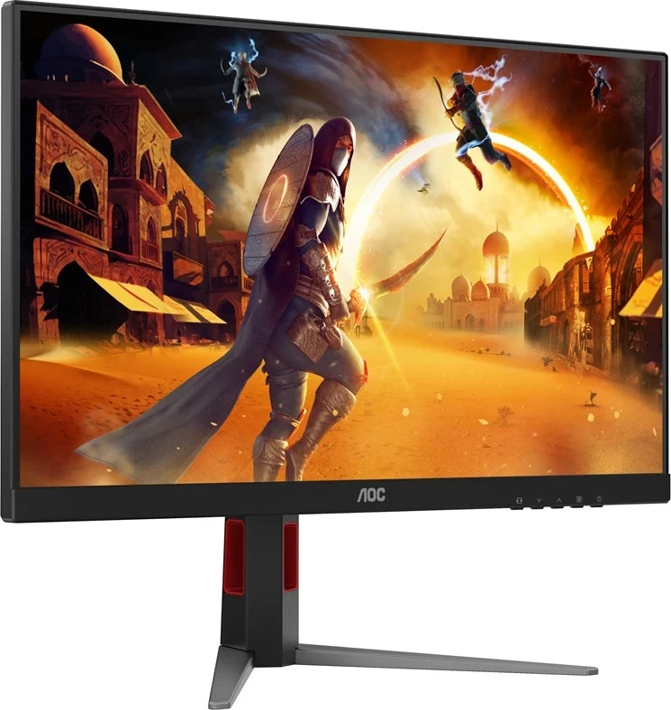 Monitor gaming AOC 27G4HA, 27", Full HD, 200Hz, LED, i zi me të kuqe