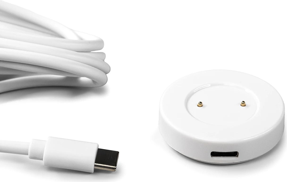 Karikues induktiv magnetik për smartwatch Huawei Hurtel, 1m, USB-C, Bardhë