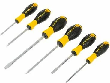 Set kaçavidash Stanley Essential STHT0-60209, 6 copë, verdhë/zezë