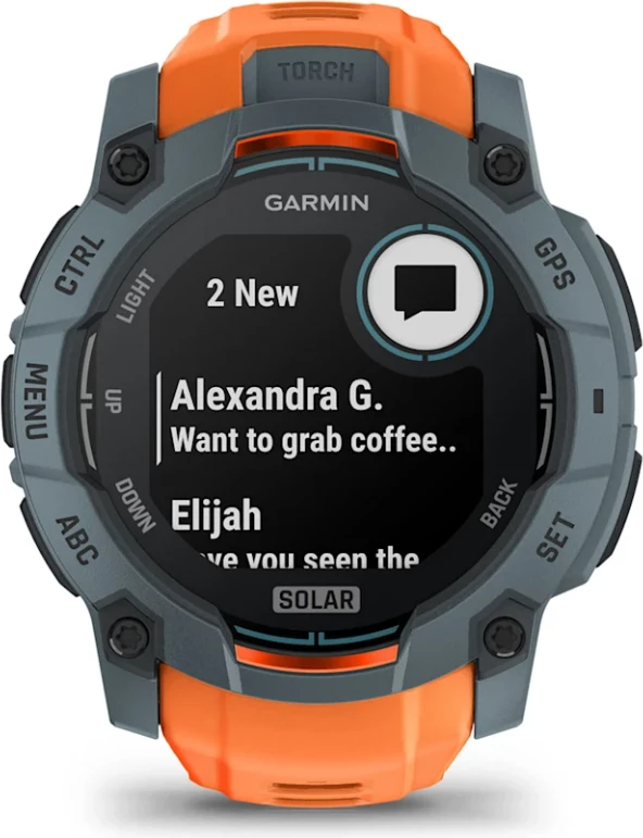 Smartwatch Garmin Instinct® 3 Solar – Twilight with Solstice Silicone Strap, 50 mm