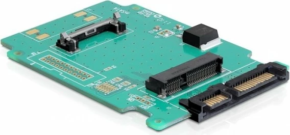 Adapter mSATA në SATA LANCOM DeLOCK 61881, 2.5 inch, i brendshëm, port 22-pin, ngjyrë e gjelbër