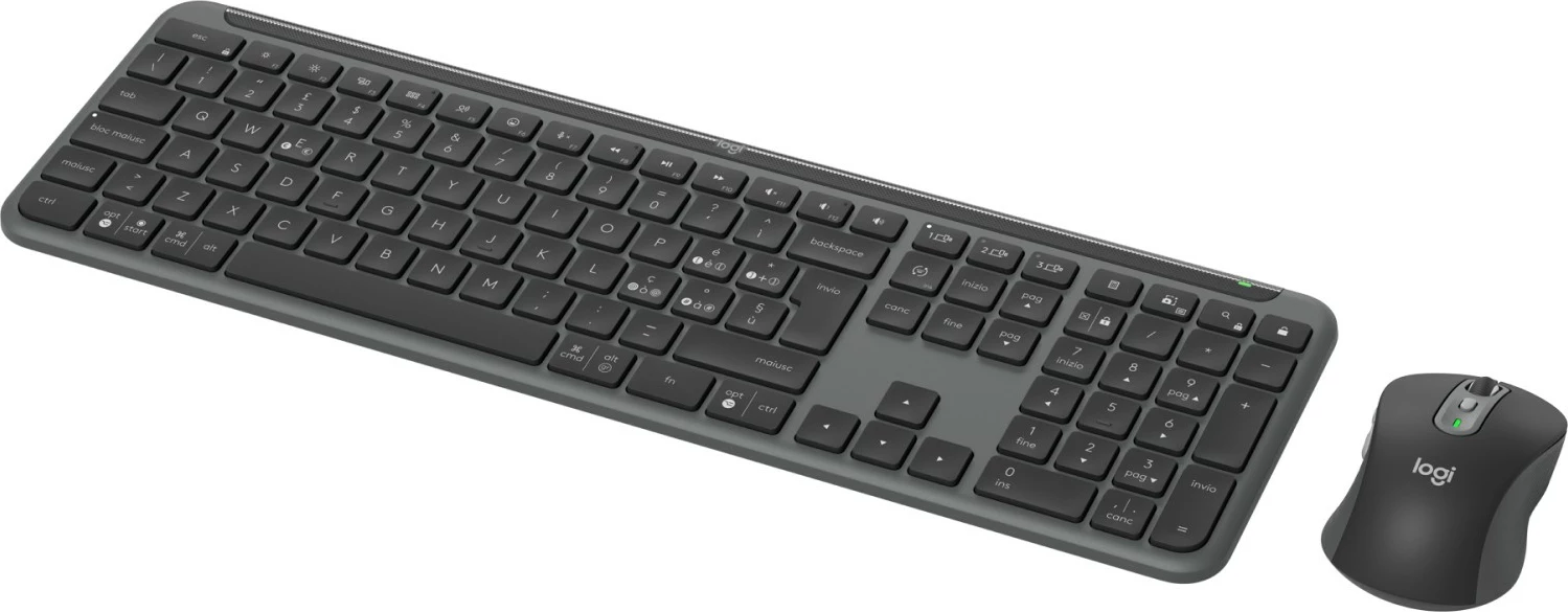 Set maus dhe tastierë Logitech SGN SLIM COMBO MK950 BUSINESS, wireless, gri