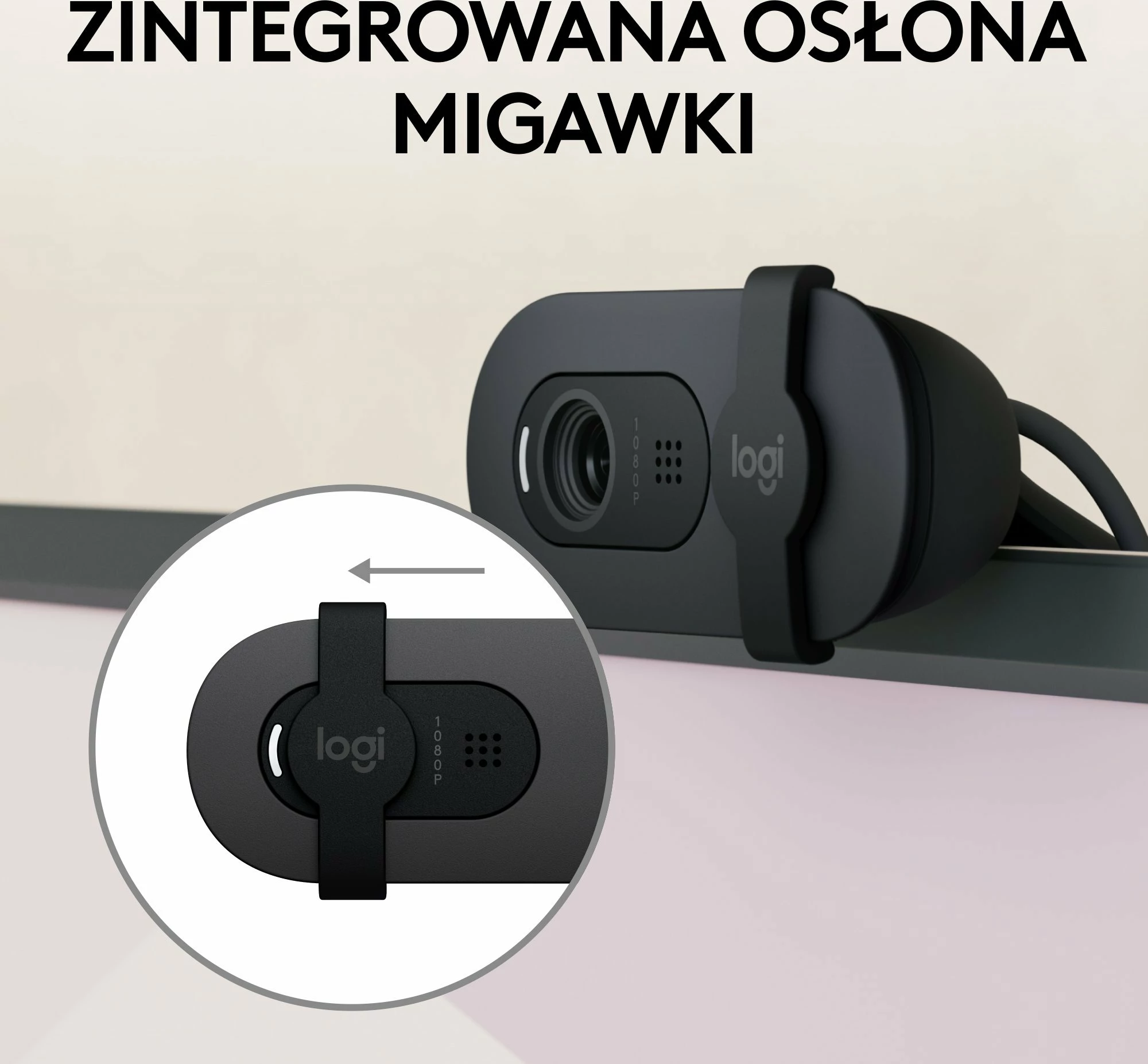Webcam Logitech Brio 100 960-001585 Full HD 1080p USB, e zezë