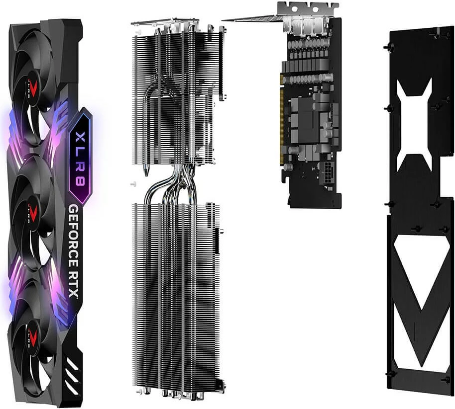 Kartelë grafike PNY GeForce RTX 4070 Ti SUPER 16GB OC XLR8 ARGB TF, 16 GB, GDDR6X, PCI Express x16 4.0, e zezë