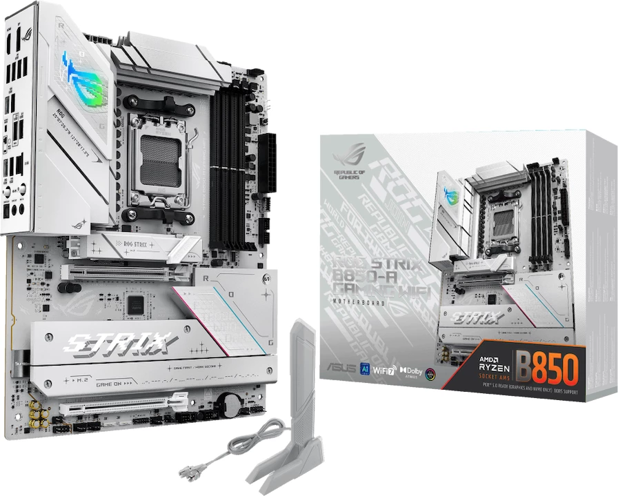 Pllakë amë ASUS ROG STRIX B850-A Gaming WiFi, ATX, AM5, DDR5, e bardhë