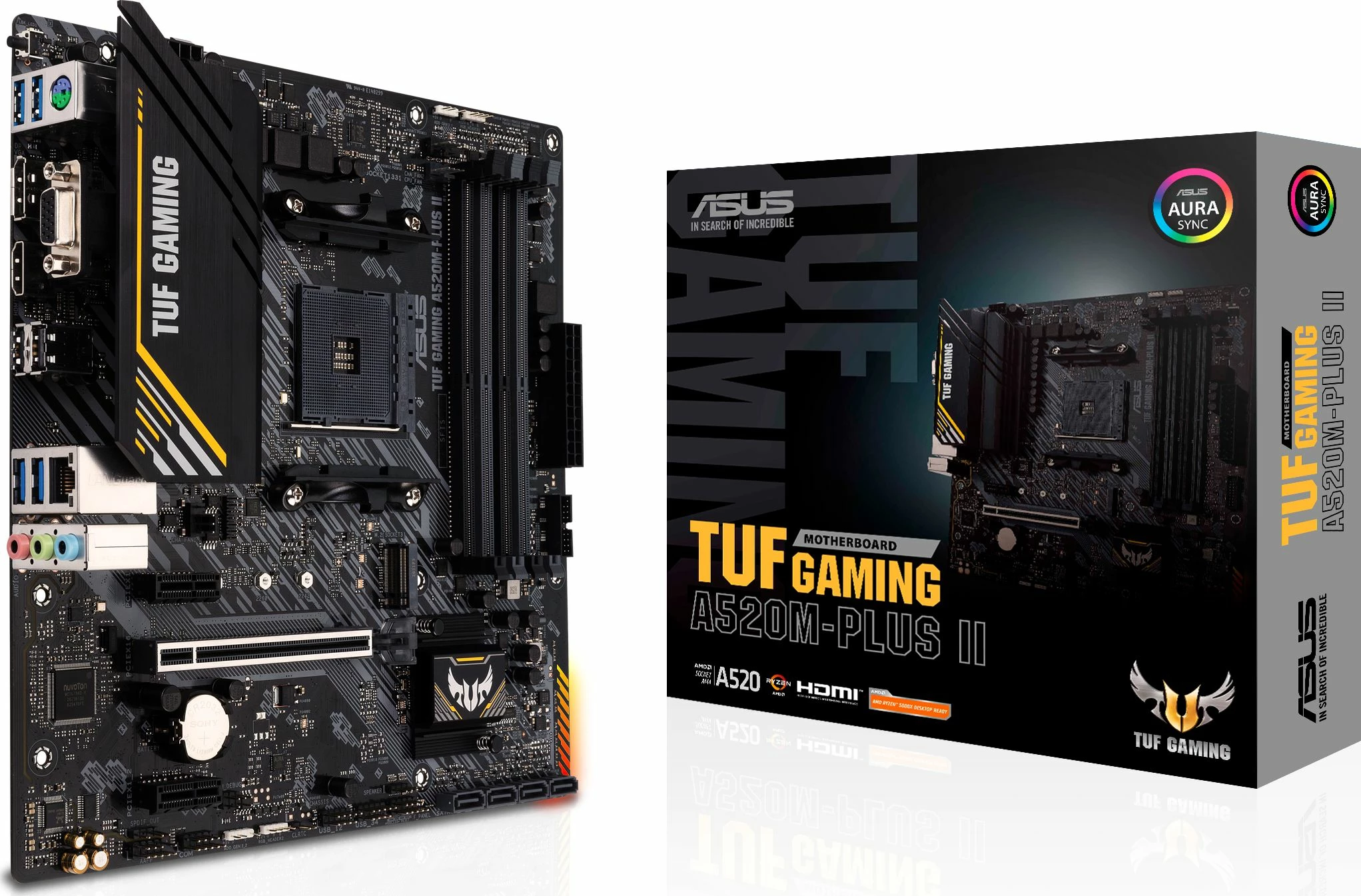 Pllakë amë Asus TUF GAMING A520M-PLUS II, mATX, 4xDDR4 deri 128GB