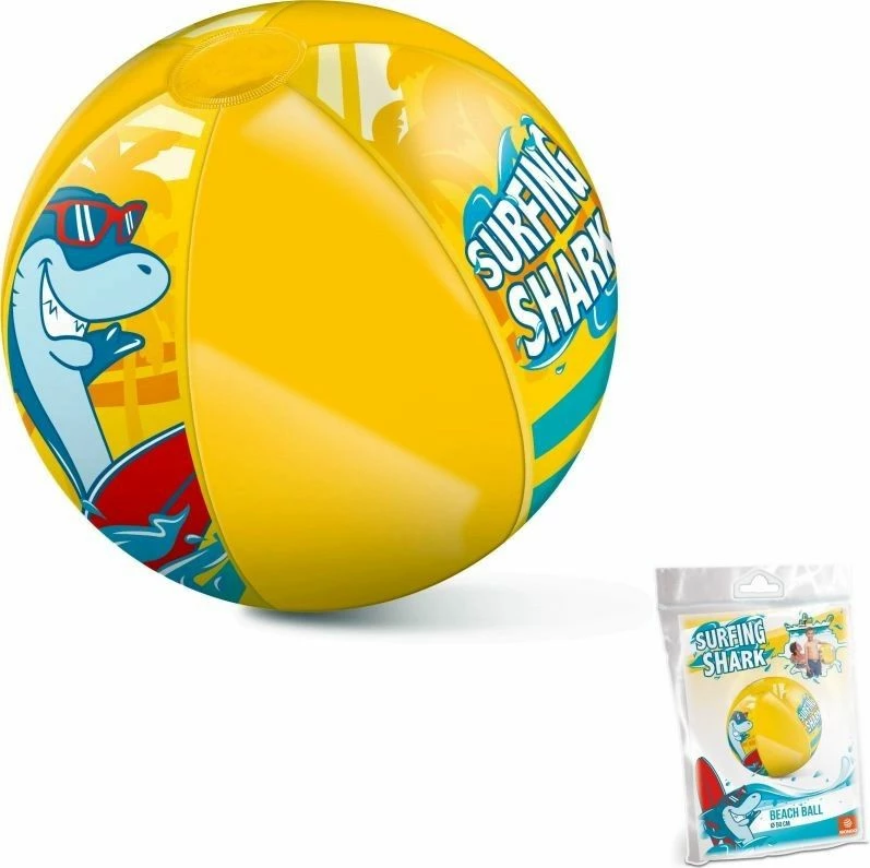 Top për fëmijë Mondo, me dizajn Surfing Shark