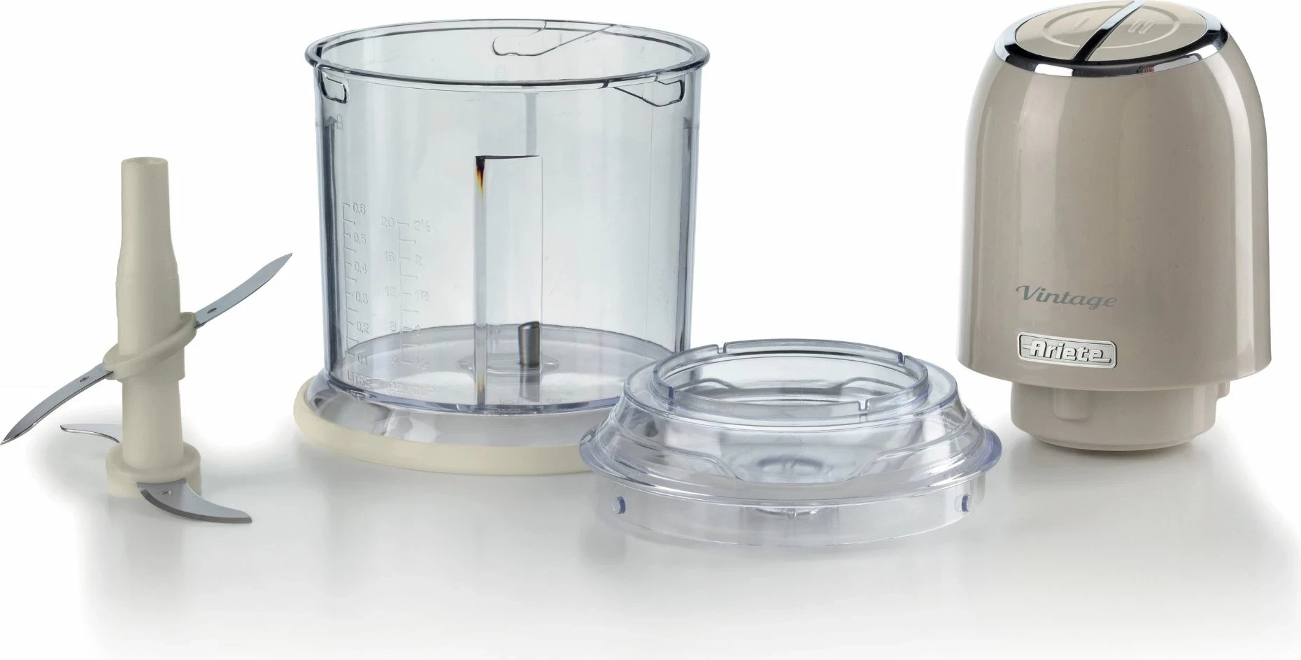 Tritatutto Ariete Vintage 0438, 600ml, 400W, Beige