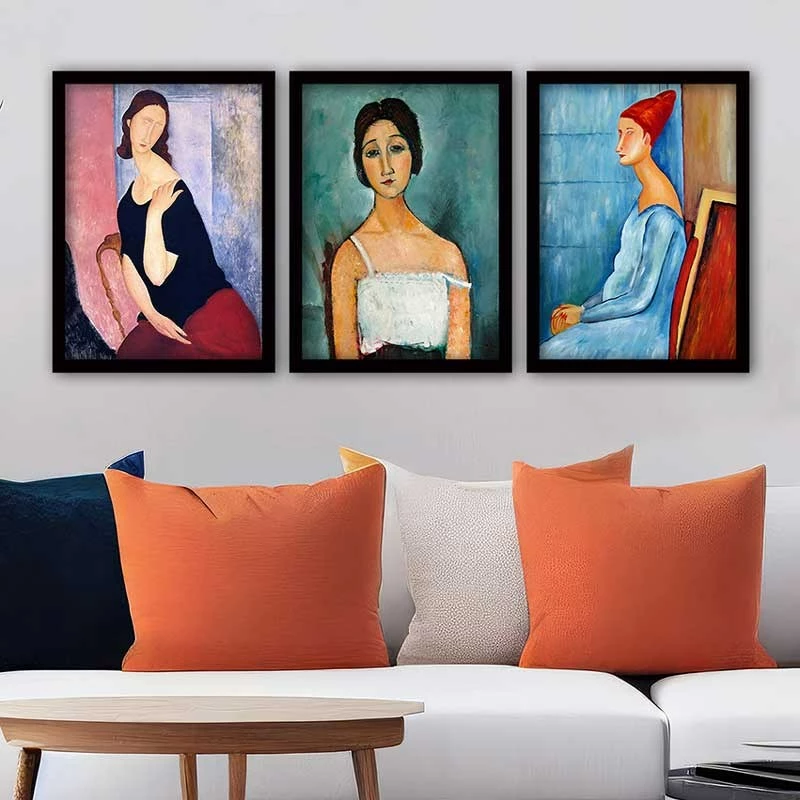 Pikturë dekorative me kornizë (3 copë), Wallity, 3SC_UN852364_5575