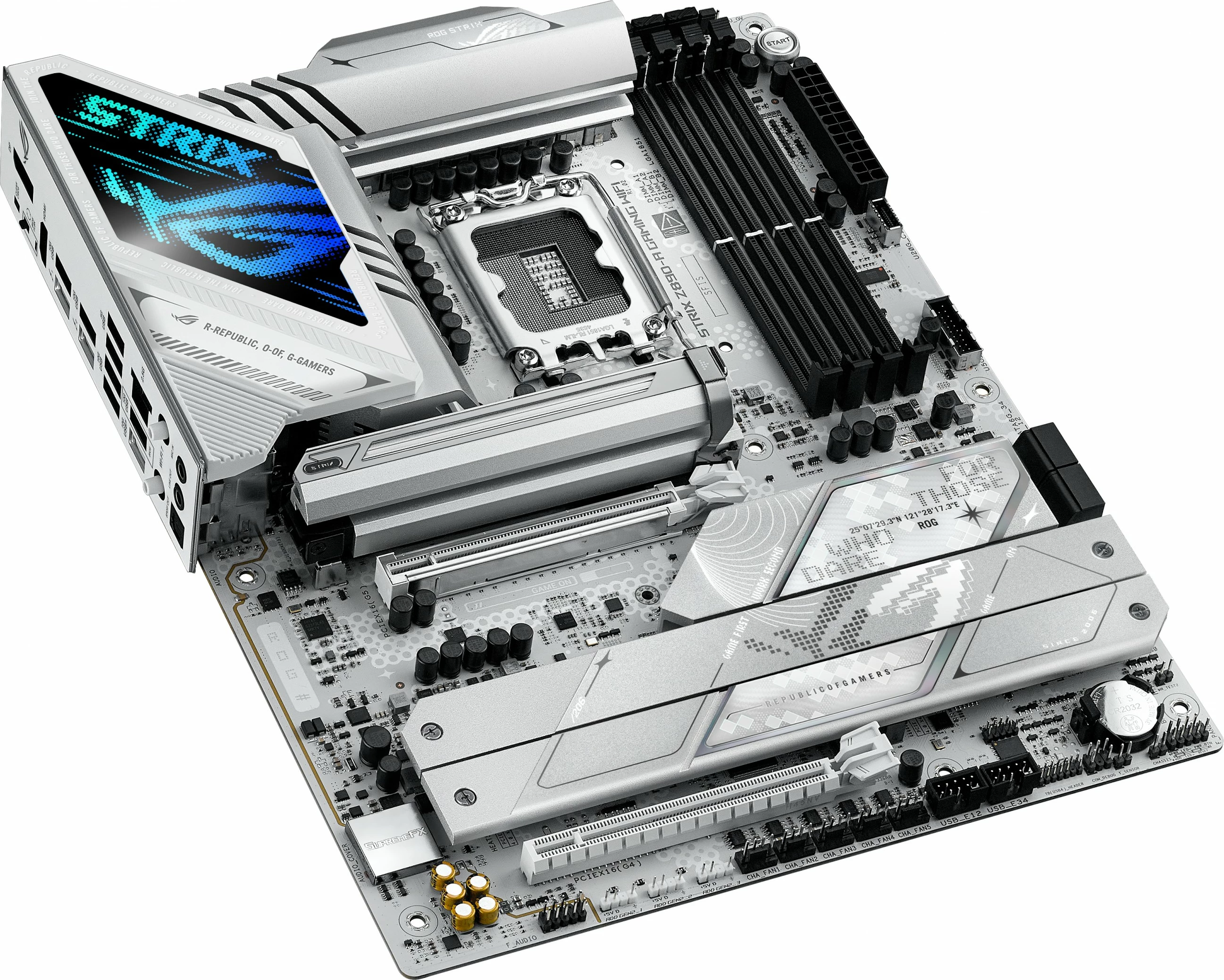 Pllakë amë ASUS ROG STRIX Z890-A GAMING WIFI, Intel, LGA 1851, DDR5, 192 GB, e bardhë