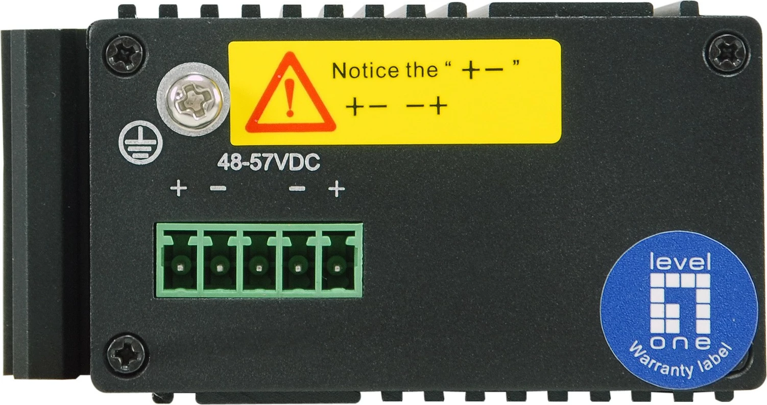 Switch LevelOne 5-Port Gigabit Industrial, DIN-Rail, Ethernet Gigabit, PoE