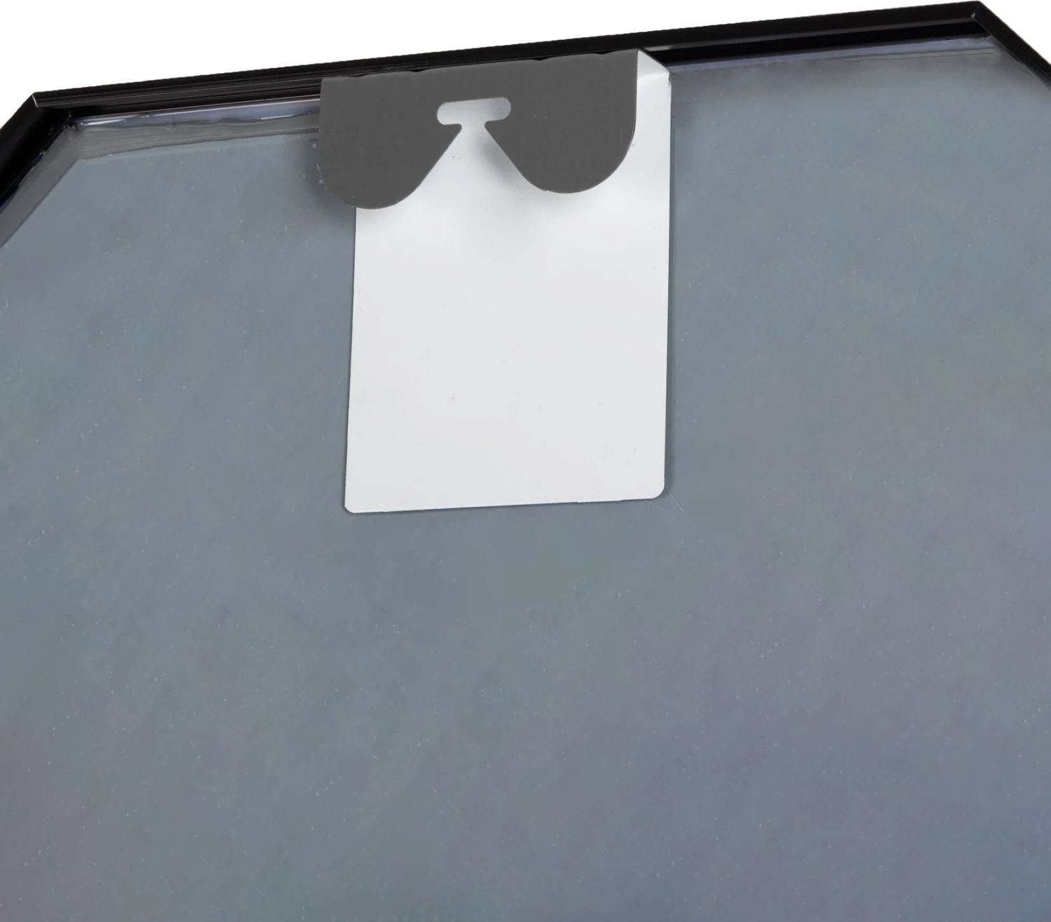 Pasqyrë muri oktagonale, kornizë alumini e zezë, FH4499.01, Φ74 cm