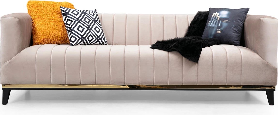 Divan treshe Bellino, bezhë