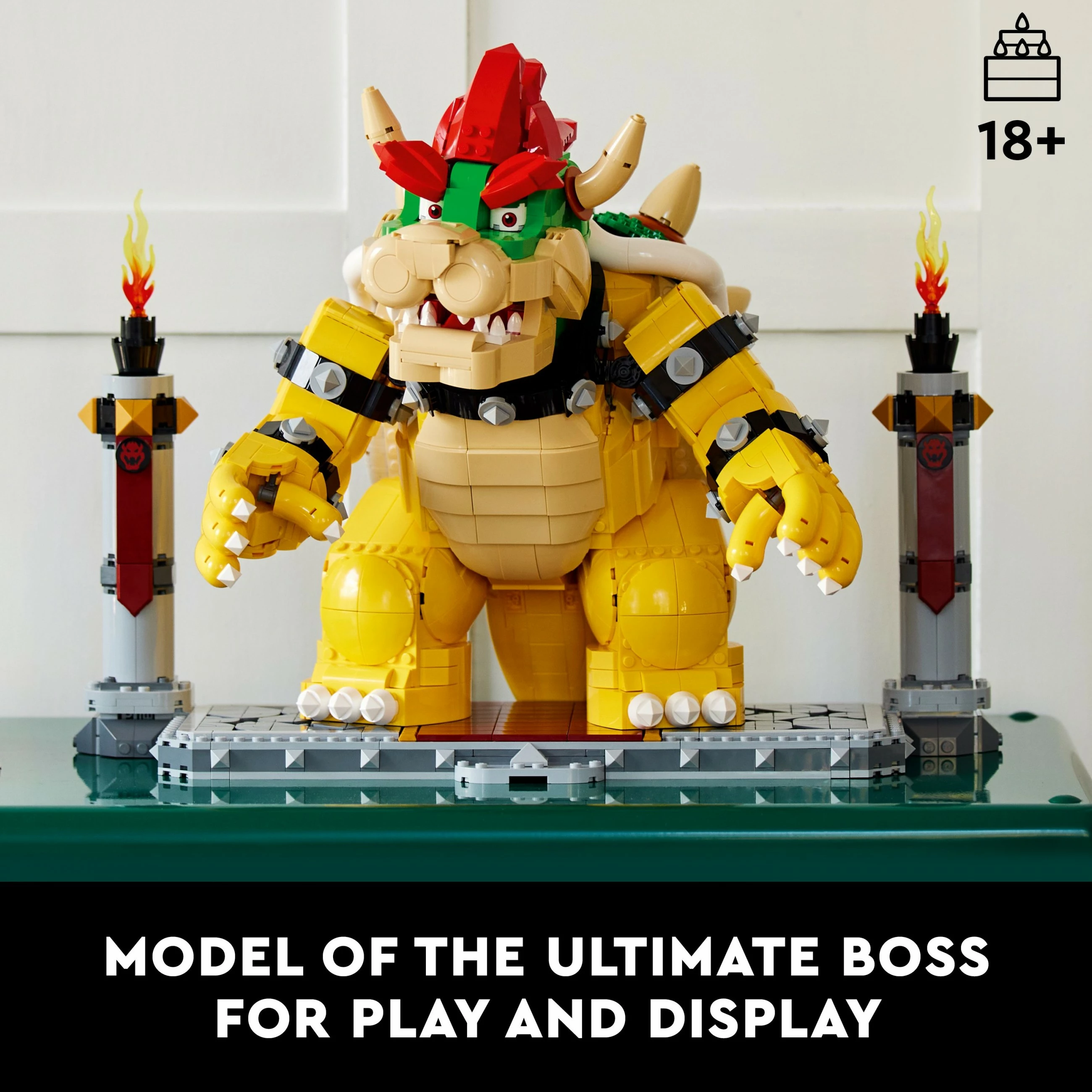 Set ndërtimi LEGO Super Mario The Mighty Bowser, 2807 copë, plastikë, shumëngjyrësh