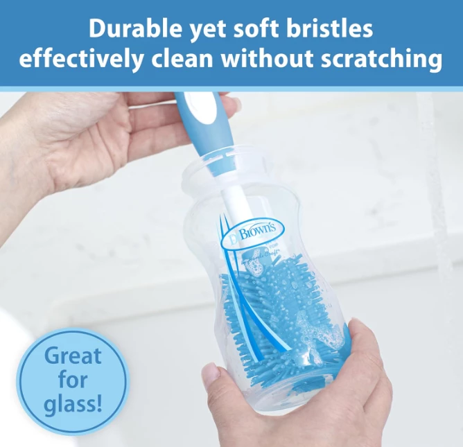 Furçë për pastrimin e biberonave  Soft Touch Dr. Brown's, blu