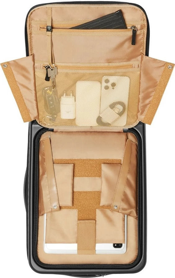 Valixhe kabine RIVACASE 8181 Clark ECO, e zezë