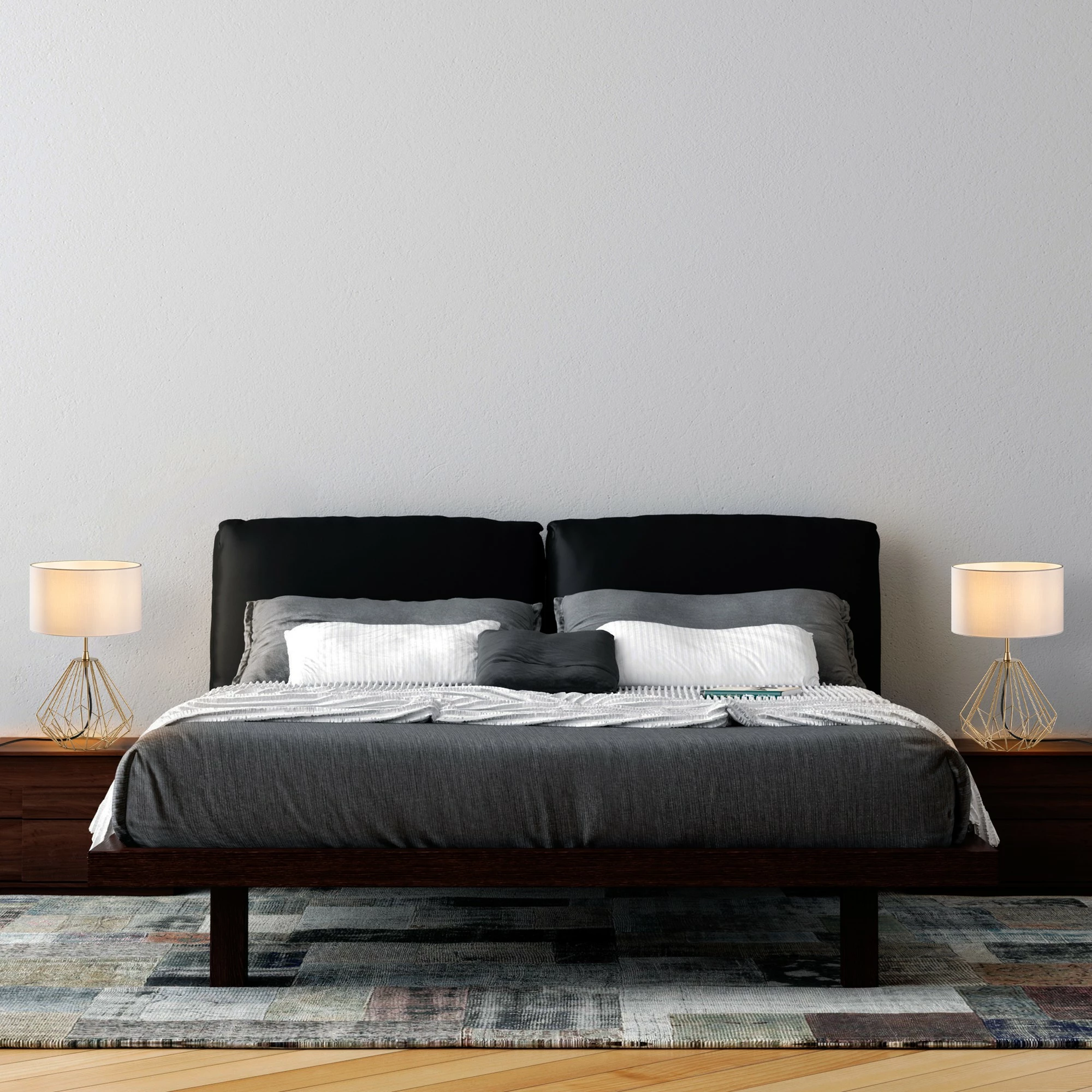 Set llamba tavoline Opviq, Diamond, ngjyrë ari, S-711, 2 copë