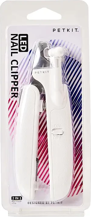 Prerëse thonjsh Petkit LED për mace dhe qen, e bardhë