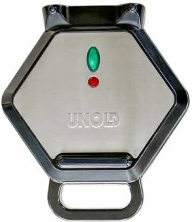 Aparat për waffle bubble, UNOLD, Bobby 48245, 700 W, rrotullim 180°, veshje jo-ngjitëse, e zezë/argjend