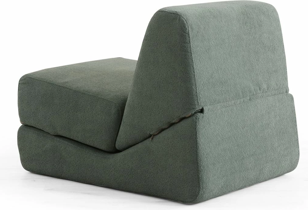 Krevat-kolltuk një vendësh Atelier del Sofa, Origami, ngjyrë e gjelbër