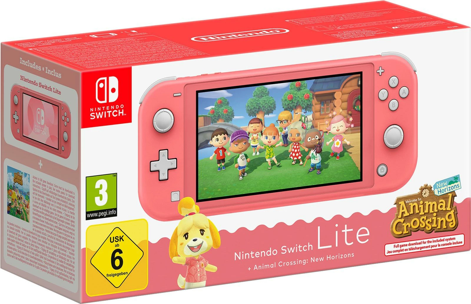 Konzolë Nintendo Switch Lite Animal Crossing Coral
