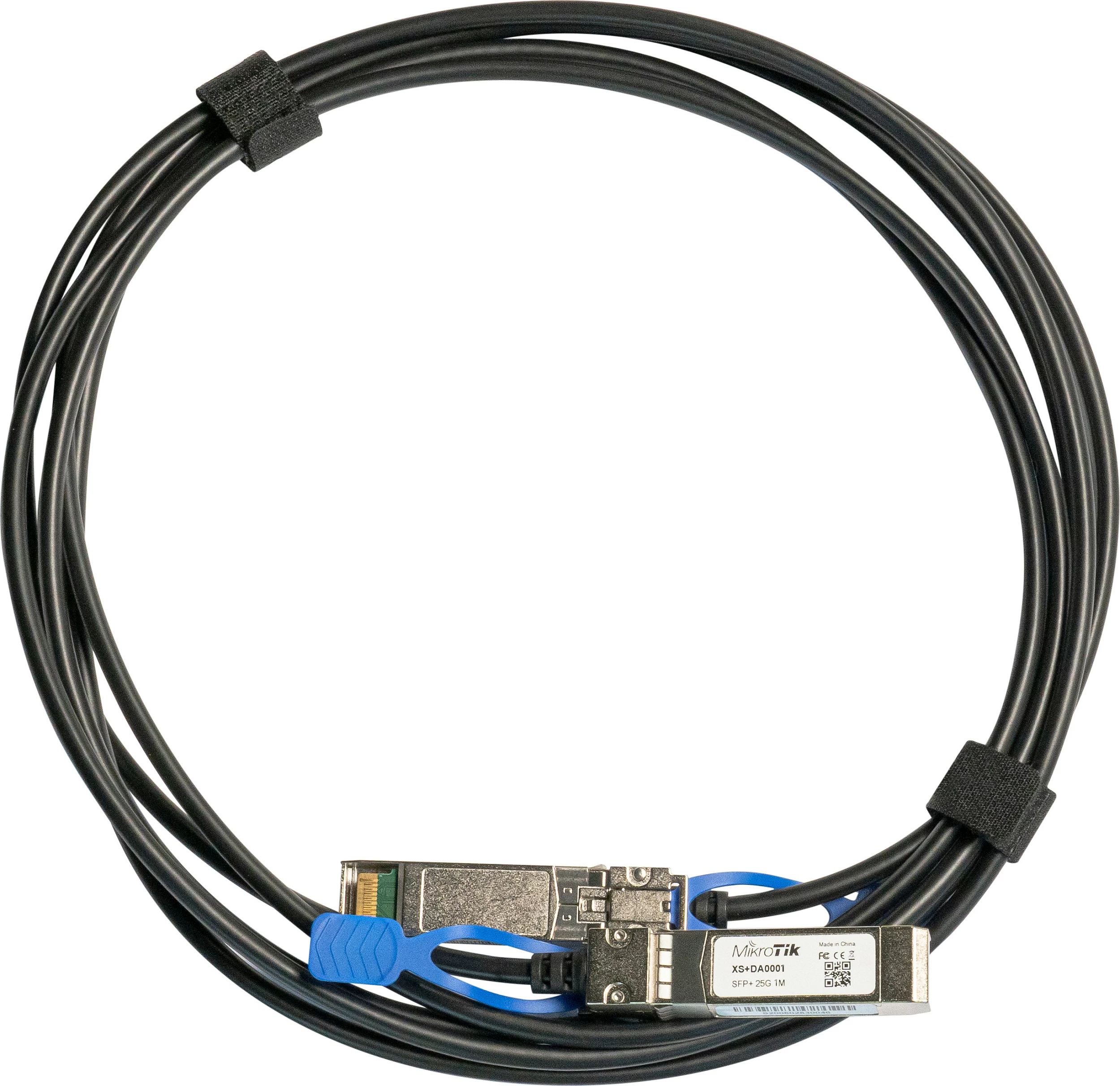 Kabllo direkte MikroTik XS+DA0001, 1 m, SFP/SFP+/SFP28, e zezë
