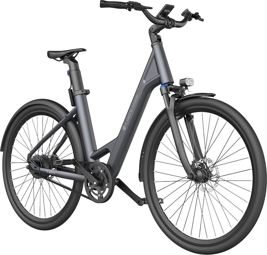 Biçikletë elektrike city ADO Air 28 28" 250W 36V 9.6Ah, deri 100 km, gri