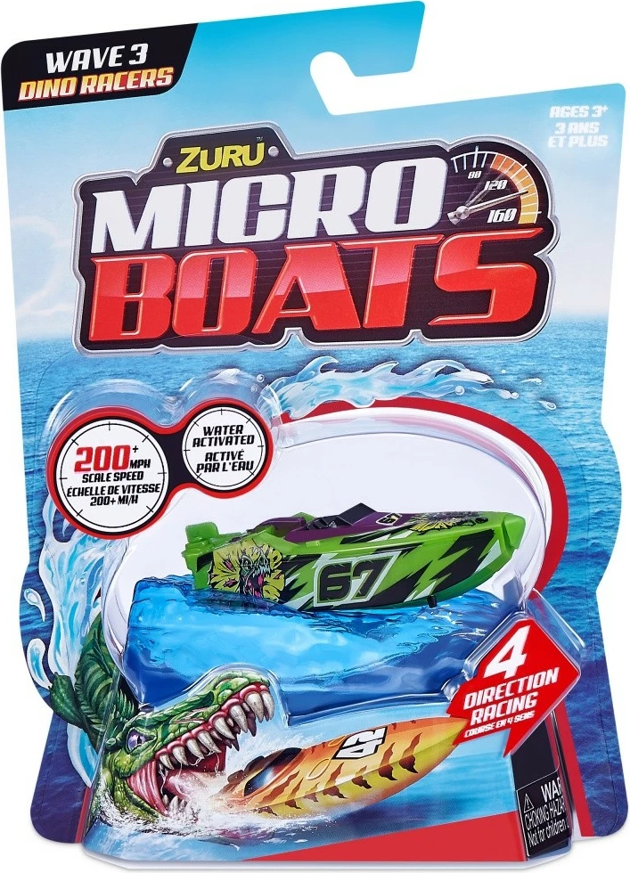 Lodër barkë ZURU Robo Alive Micro Boat Series 3, plastikë, ngjyra të ndryshme
