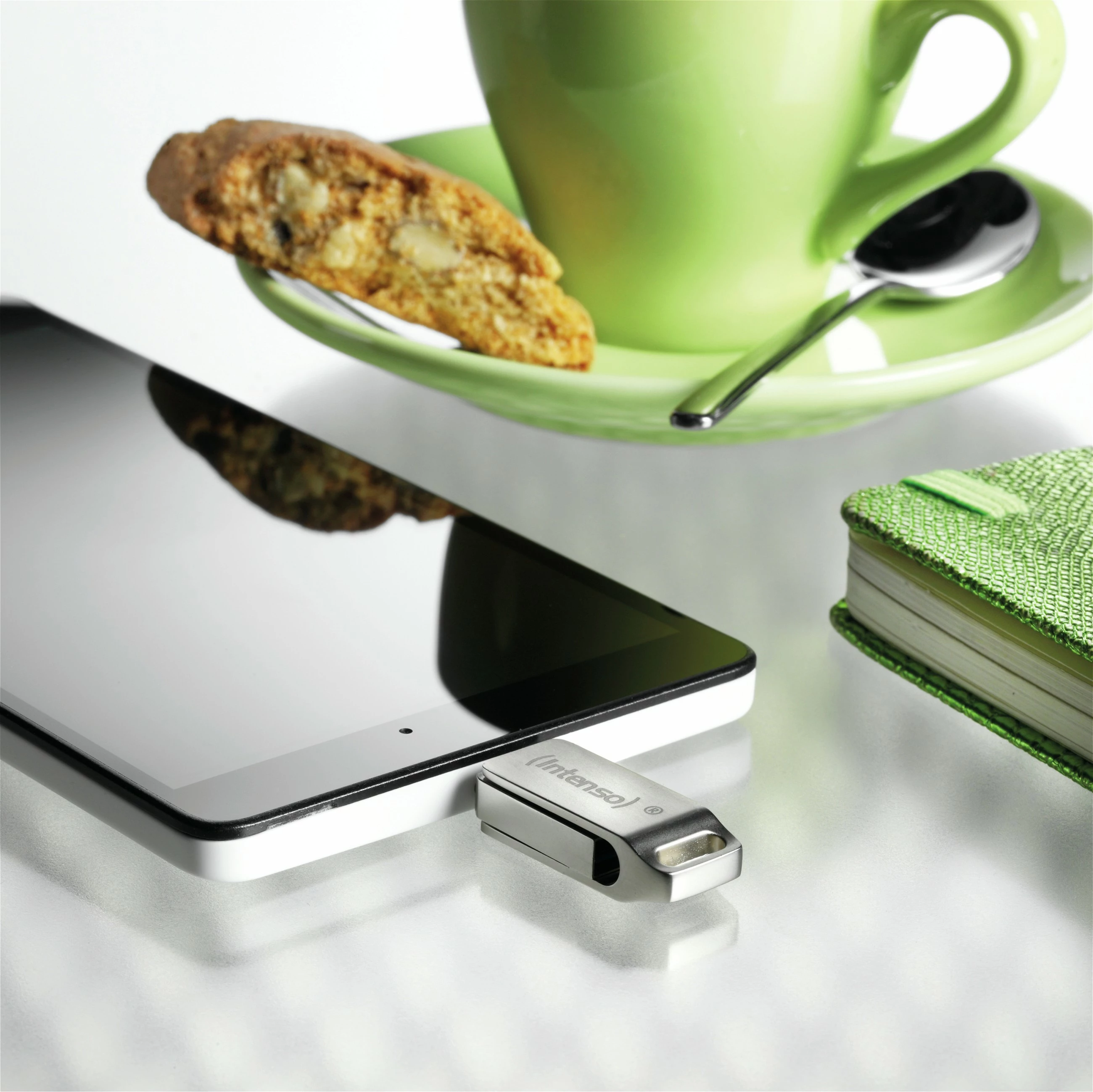 USB stick Intenso cMobile Line 128GB, USB Type-A/Type-C, 3.2 Gen 1, argjend