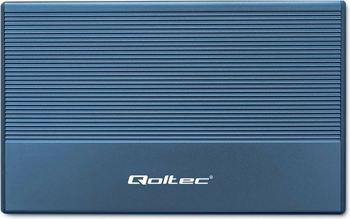 Kasë Qoltec 52276 për SSD/HDD 2.5", USB 3.0, 2TB, Blu