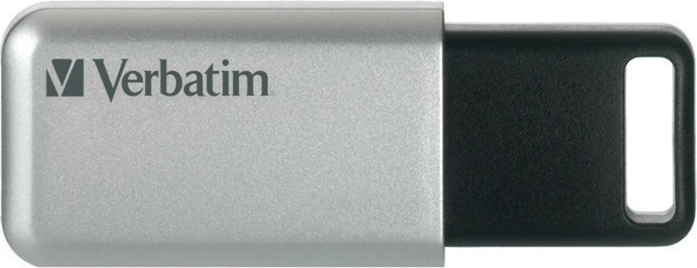 USB Verbatim Secure Pro, 64 GB, USB 3.2 Gen 1, Argjendtë