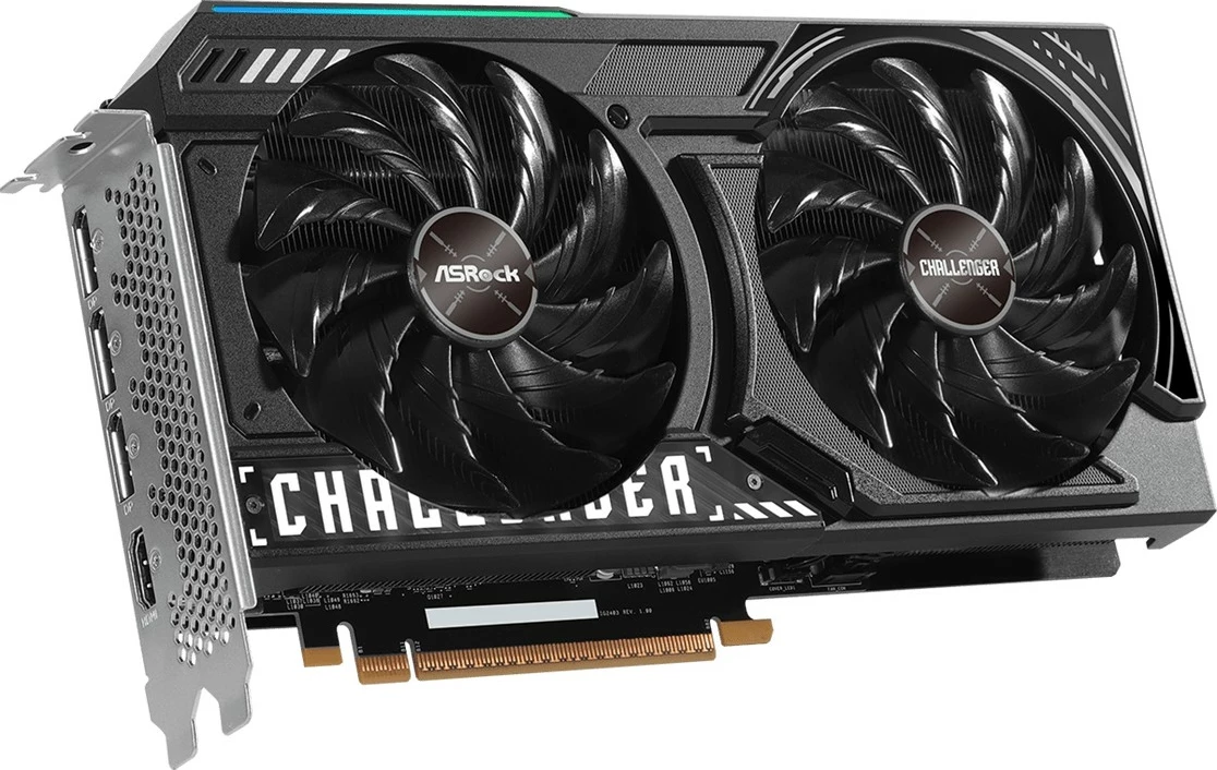 Kartelë grafike ASRock Arc A580 Challenger OC 12GB, e zezë